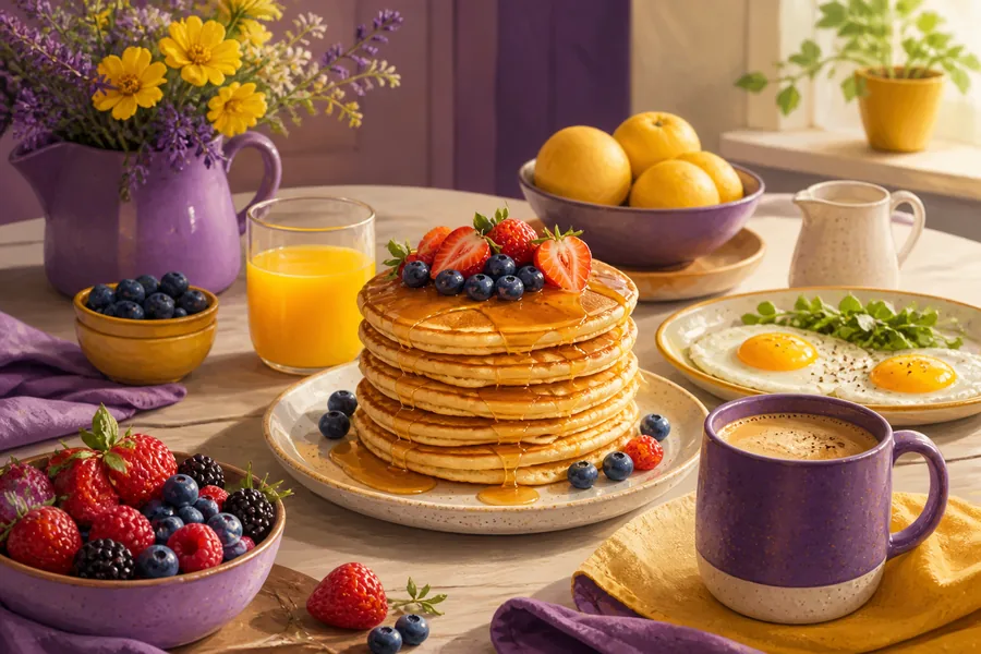 Breakfast recipe illustration
