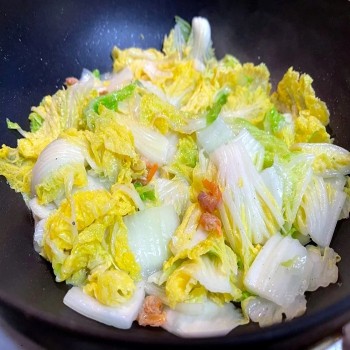 Napa Cabbage with Dried Shrimp